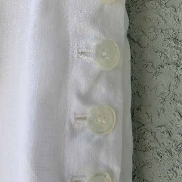 Talbots Linen Women's White Pants - Picture 6 of 11